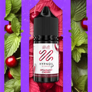 Spearmint Cherry Hypnos Salt   Flavor Card Individual 1x1 1